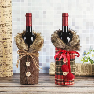 wickedafstore Christmas Wine Bottle Decoration