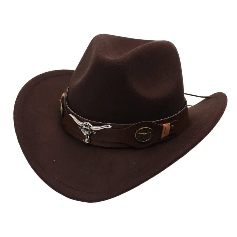 wickedafstore coffee ZongNT / M(56-58cm Adult) Western Style Cowboy Hat
