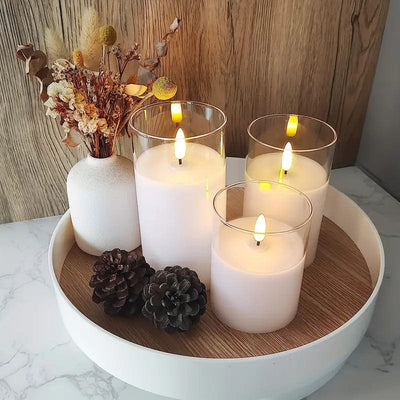 wickedafstore Flameless Candles Set of 3