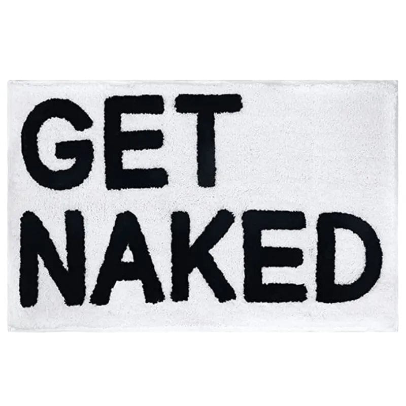wickedafstore get naked-3 / 50x80cm mat Inyahome Get Naked Bath Mat Bathroom Rugs for Bathtub Mat Cute Bath Rugs for Apartment Decor Tufted Gray and White Shower Mat