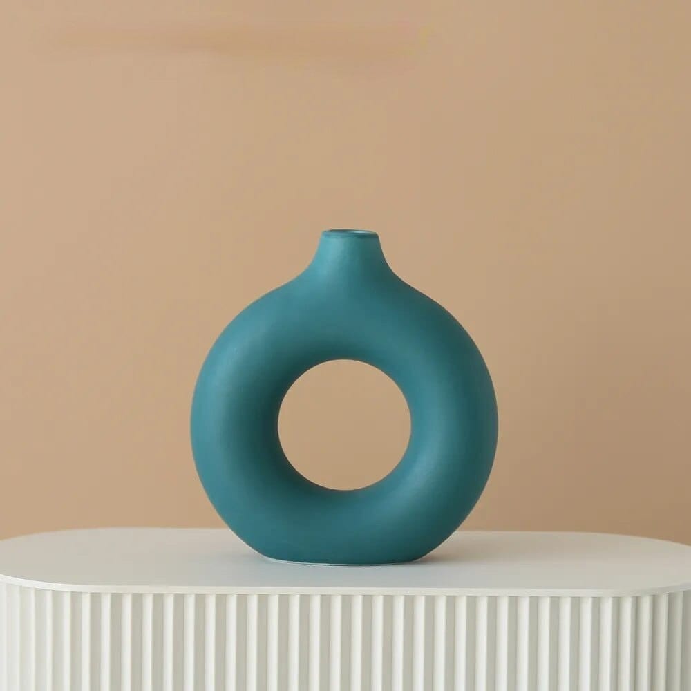 wickedafstore Hollow Donut Minimalistic Vase