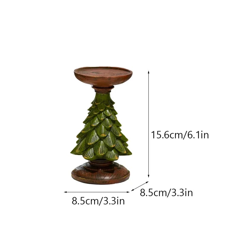 wickedafstore M Christmas Tree Candle Holder