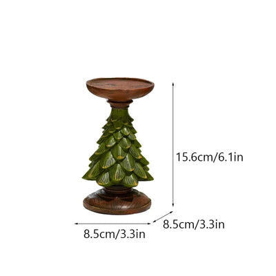 wickedafstore M Christmas Tree Candle Holder