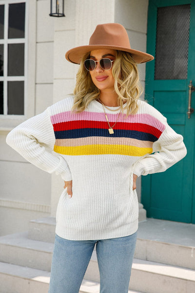 wickedafstore Marlowe Colorful Striped Sweater