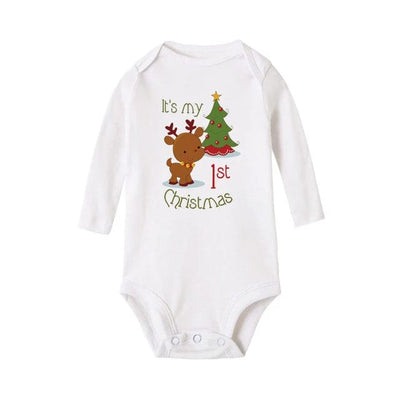 wickedafstore My First Christmas Baby Onesie