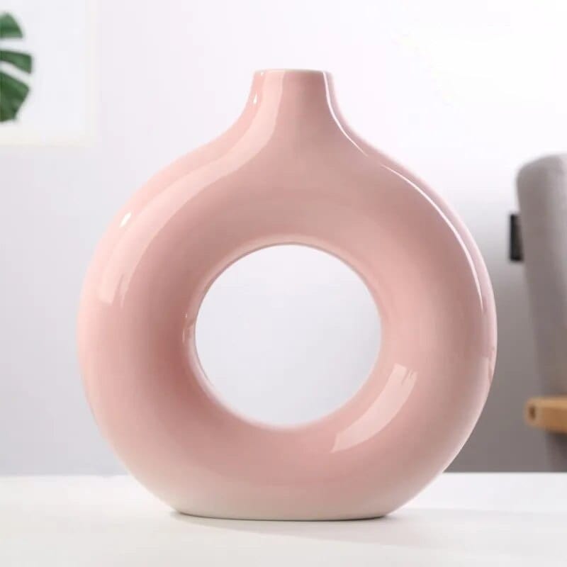 wickedafstore Hollow Donut Minimalistic Vase