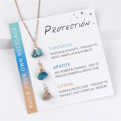 wickedafstore Protection Interchangeable Crystal Necklace