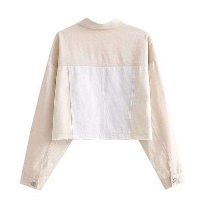 wickedafstore Romane White Denim Jacket