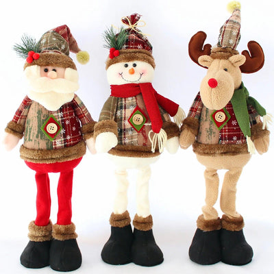 wickedafstore Santa, Snowman, and Reindeer Figurines