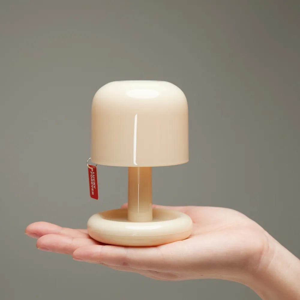 wickedafstore white Minimalist  Mushroom Table Lamp