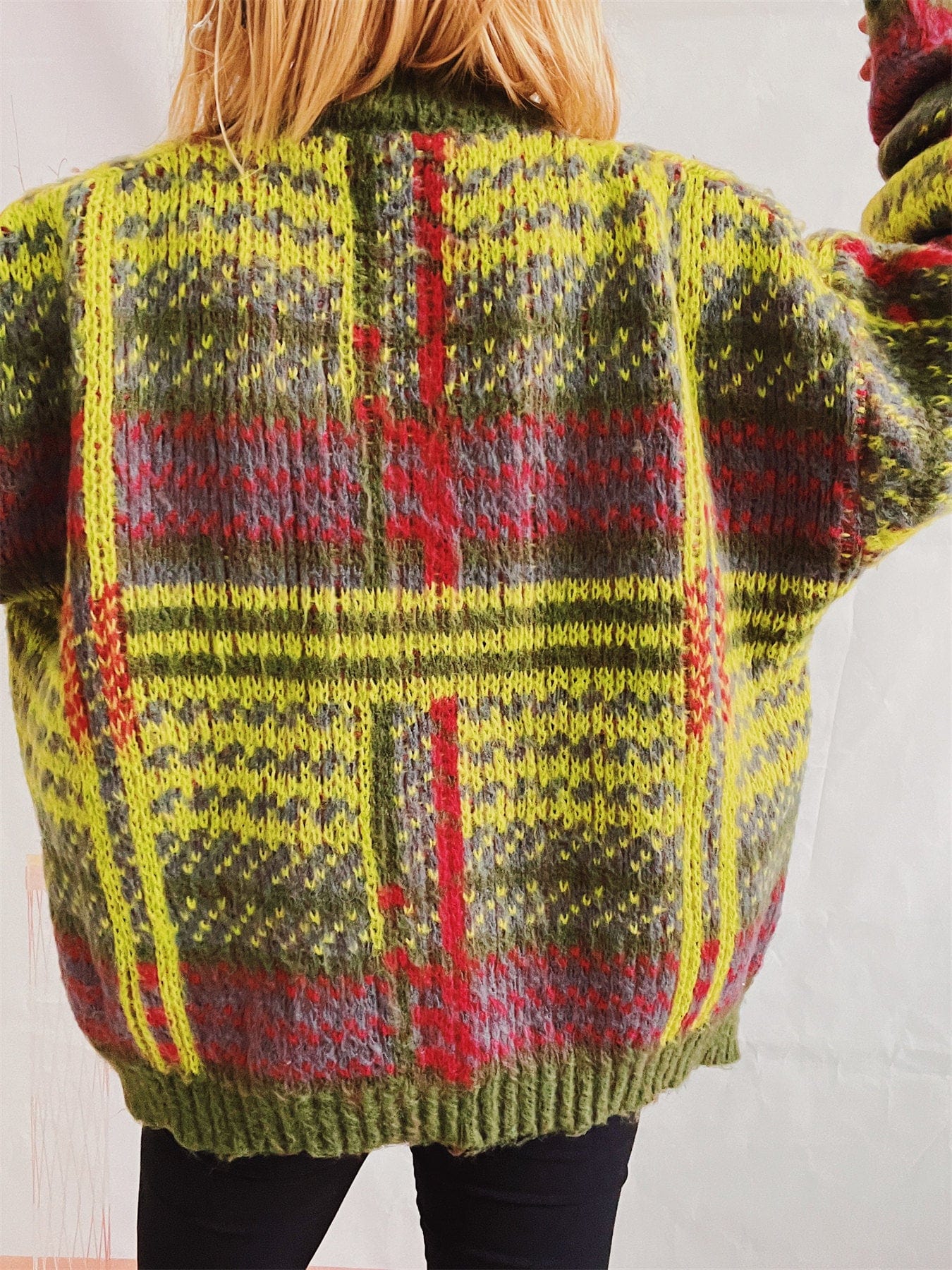 WindMind Birdie Striped Cardigan Sweater