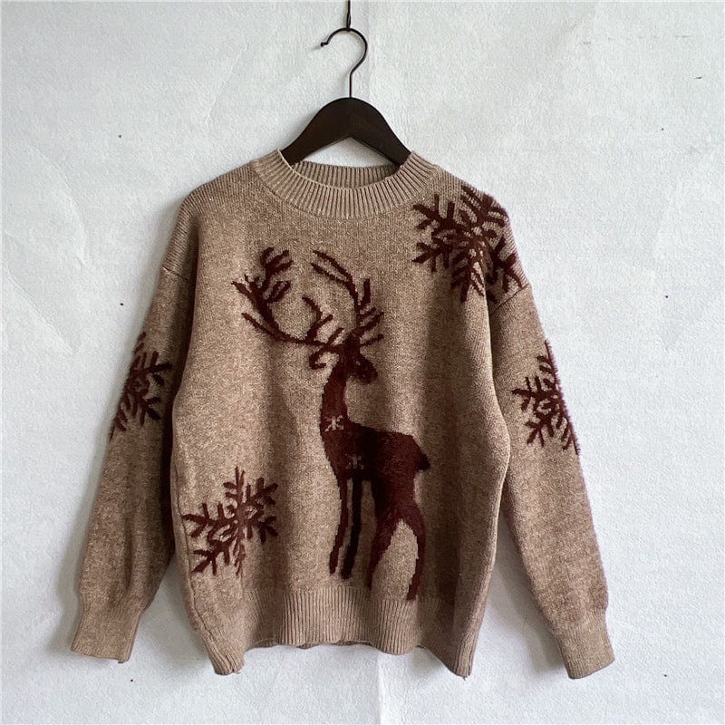 WindMind S / Brown Noelle Knitted Sweater