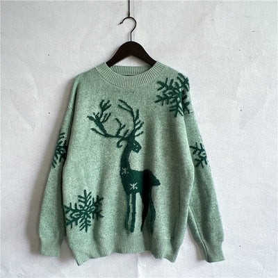 WindMind S / Green Noelle Knitted Sweater