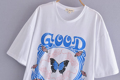 TinkleBell Butterfly Graphic Vintage T-shirt