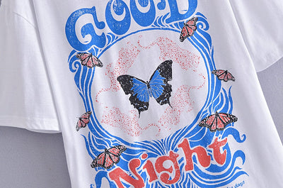 TinkleBell Butterfly Graphic Vintage T-shirt