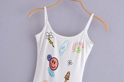 TinkleBell Hippie Inspired Graphic Cami Top