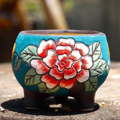 Ceramic Flower Plant Vase - wickedafstore