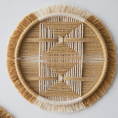 WickedAF 20cm-B Bohemian Handmade Bamboo Macrame Wall Hangings