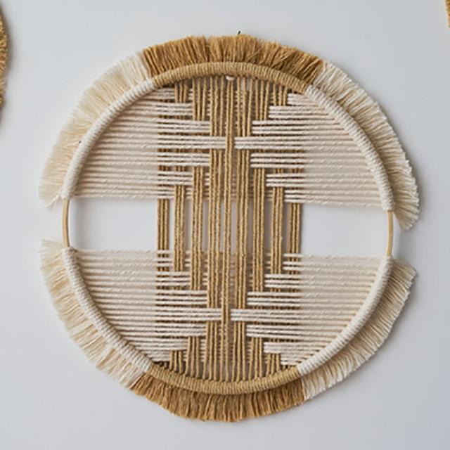 WickedAF 30cm-E Bohemian Handmade Bamboo Macrame Wall Hangings