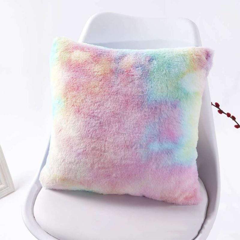 WickedAF 42x45cm/16.5"x17.7" / Pink Colorful Tie Dyed Cushion Cover