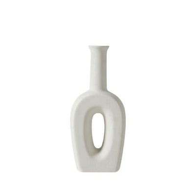 WickedAF 7 Minimalist White Flower Vases