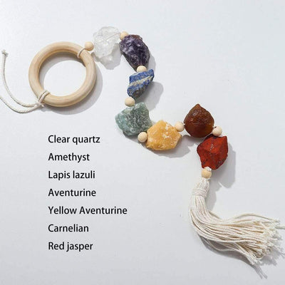 WickedAF 7 Natural Stones Wall Hanging