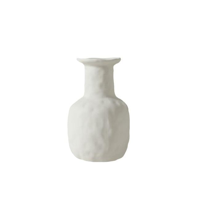 WickedAF 9 Minimalist White Flower Vases