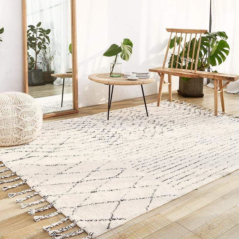 Handmade Morocco Carpets With Tassel