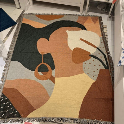 WickedAF A Girl's Personality Throw Blanket