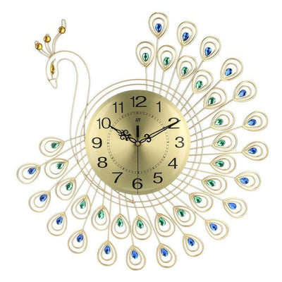 Peacock Wall Clock - wickedafstore