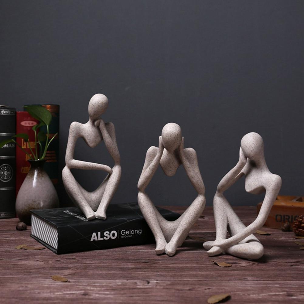 WickedAF Abstract Character Sandstone Decor Figurines