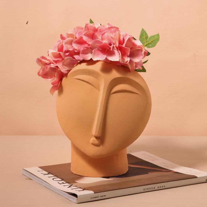 WickedAF Abstract Face Flower Pot