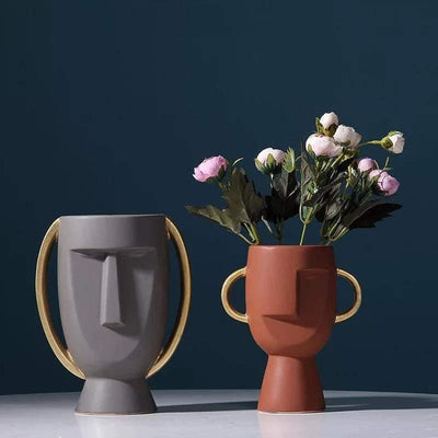 WickedAF Abstract Face Flower Vase