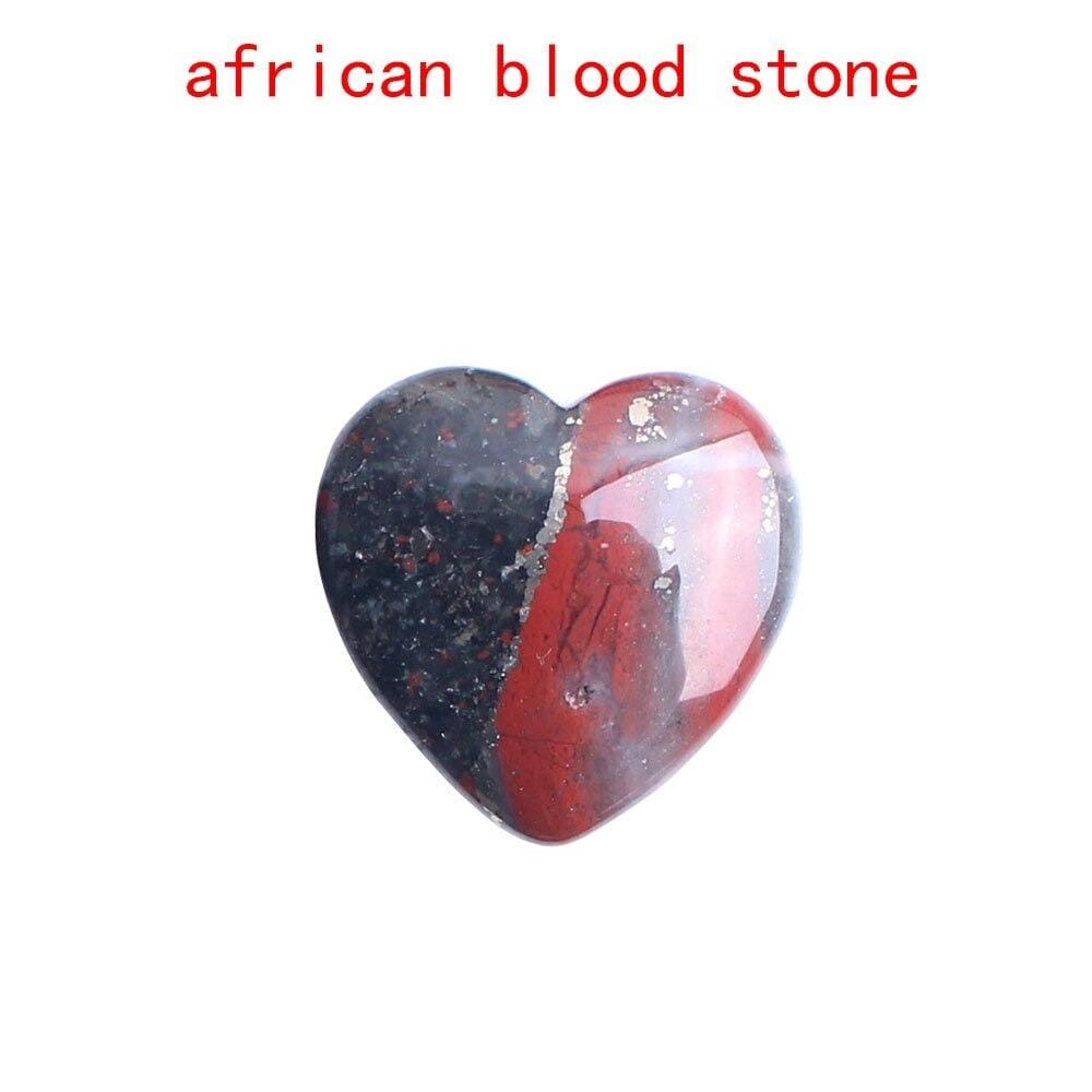 WickedAF african blood Heart Shaped Crystals Gemstones