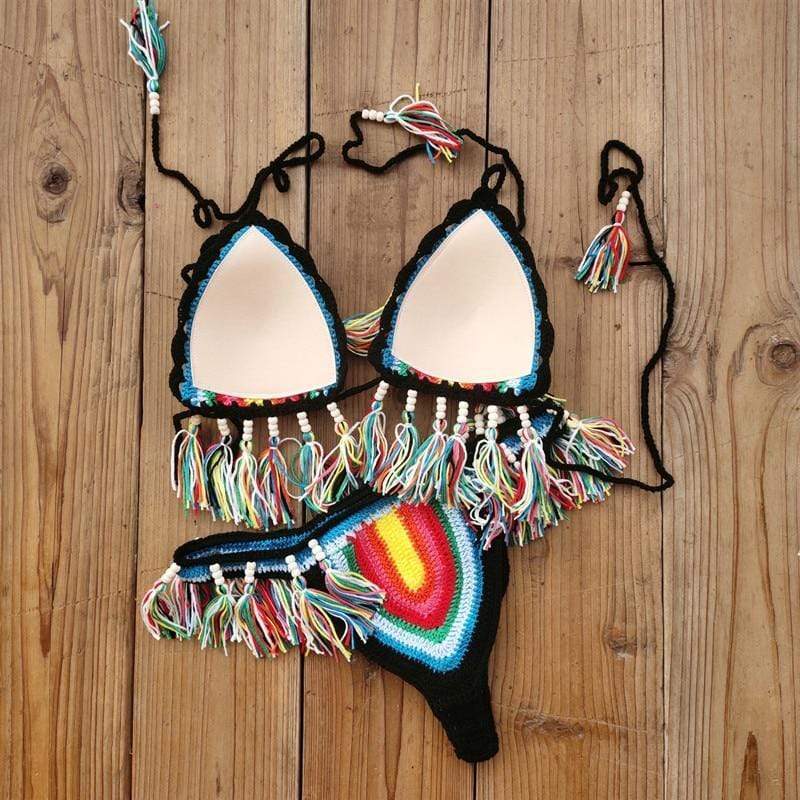 WickedAF Alya Rainbow Bikini Set