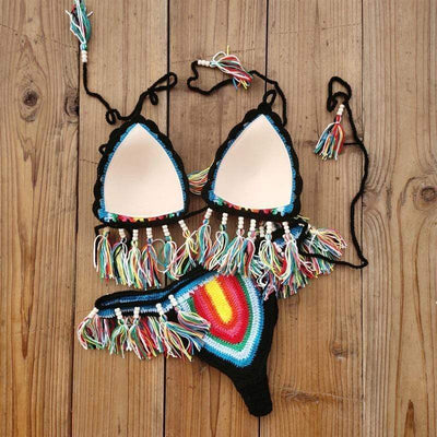 WickedAF Alya Rainbow Bikini Set