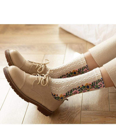 WickedAF Aviella Floral Warm Socks