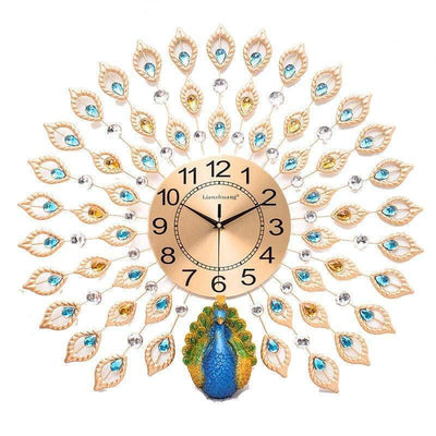 Peacock Wall Clock - wickedafstore