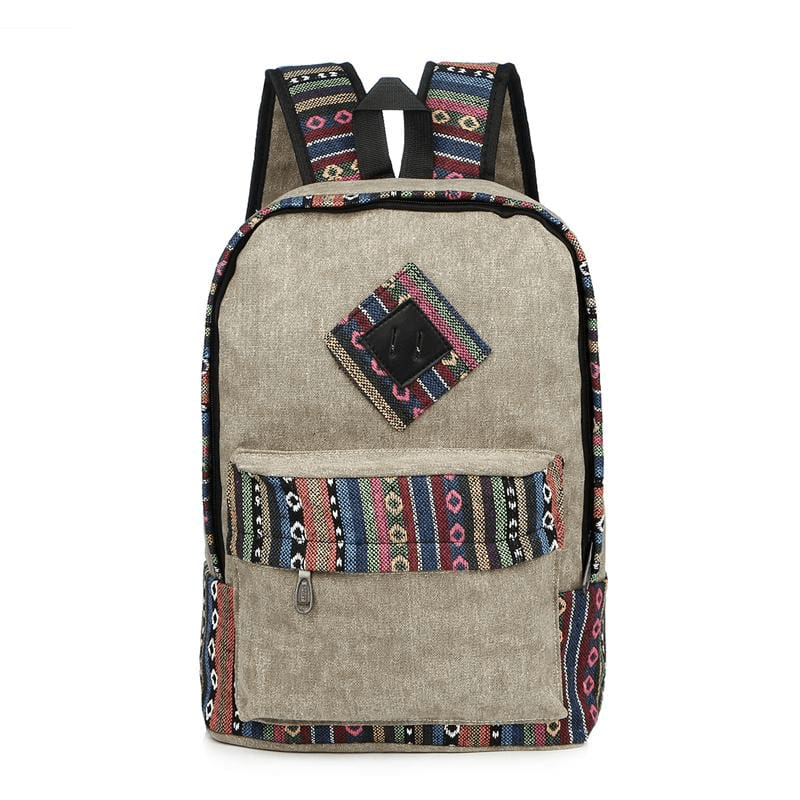 Ethnic Canvas Backpack