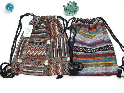 WickedAF backpack Hippie Drawstring Backpack (5 Styles)