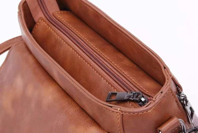 WickedAF bag Crossbody Vintage Leather Rivet Shoulder Bag (6 Styles)
