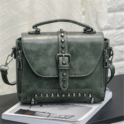 Crossbody Vintage Leather Rivet Shoulder Bag (6 Styles)