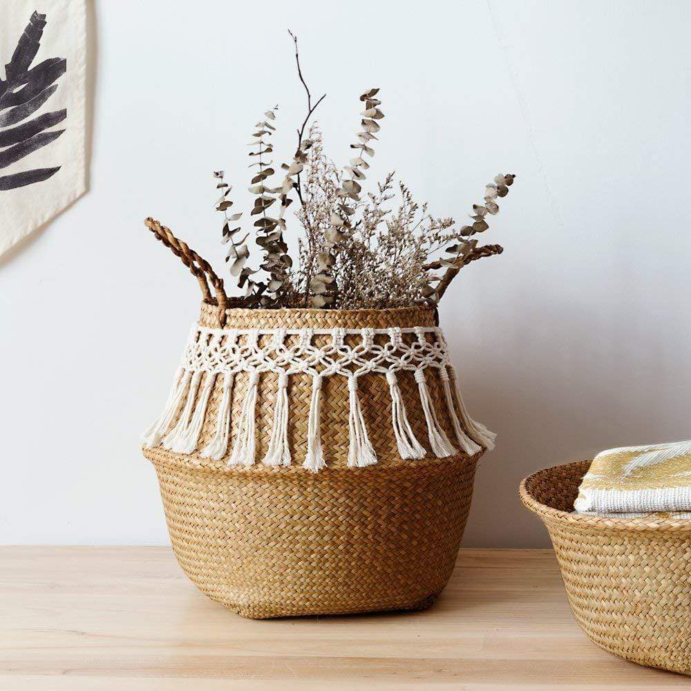Seagrass Tassel Basket