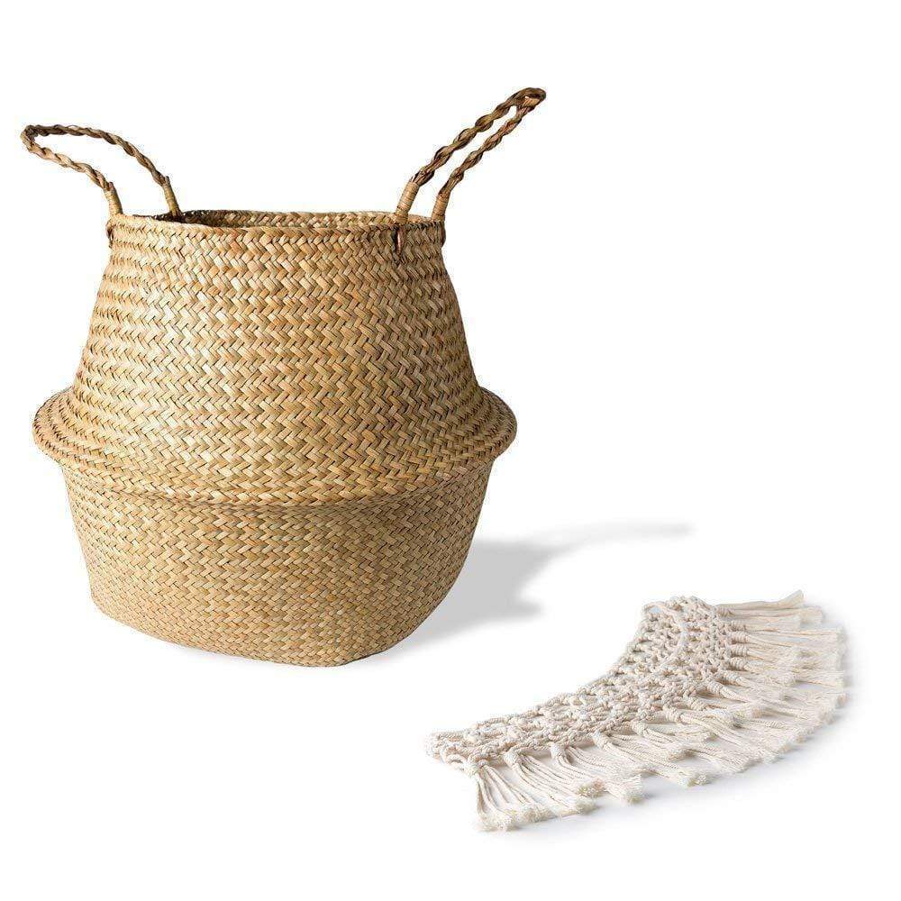 Seagrass Tassel Basket