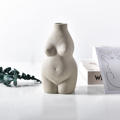 WickedAF Beige Female Nude Flower Vase