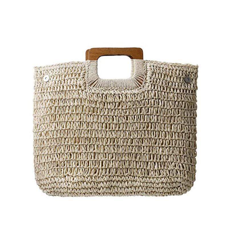 Gunni Knitted Straw Handbag