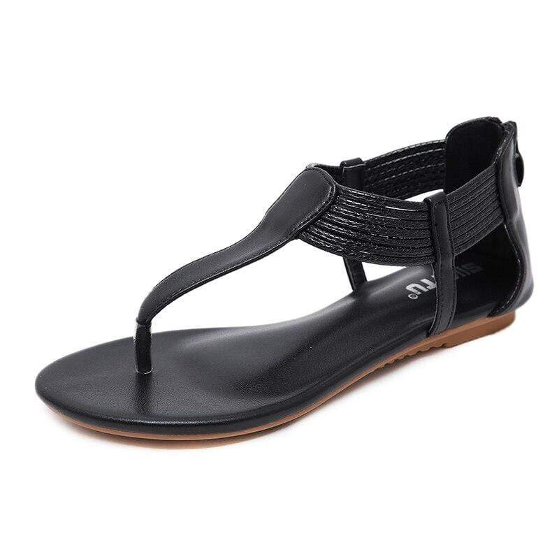 Leather Toepost Sandals – wickedafstore