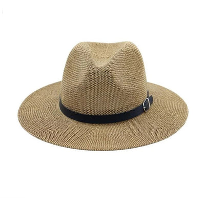 WickedAF Black Belted Panama Hat