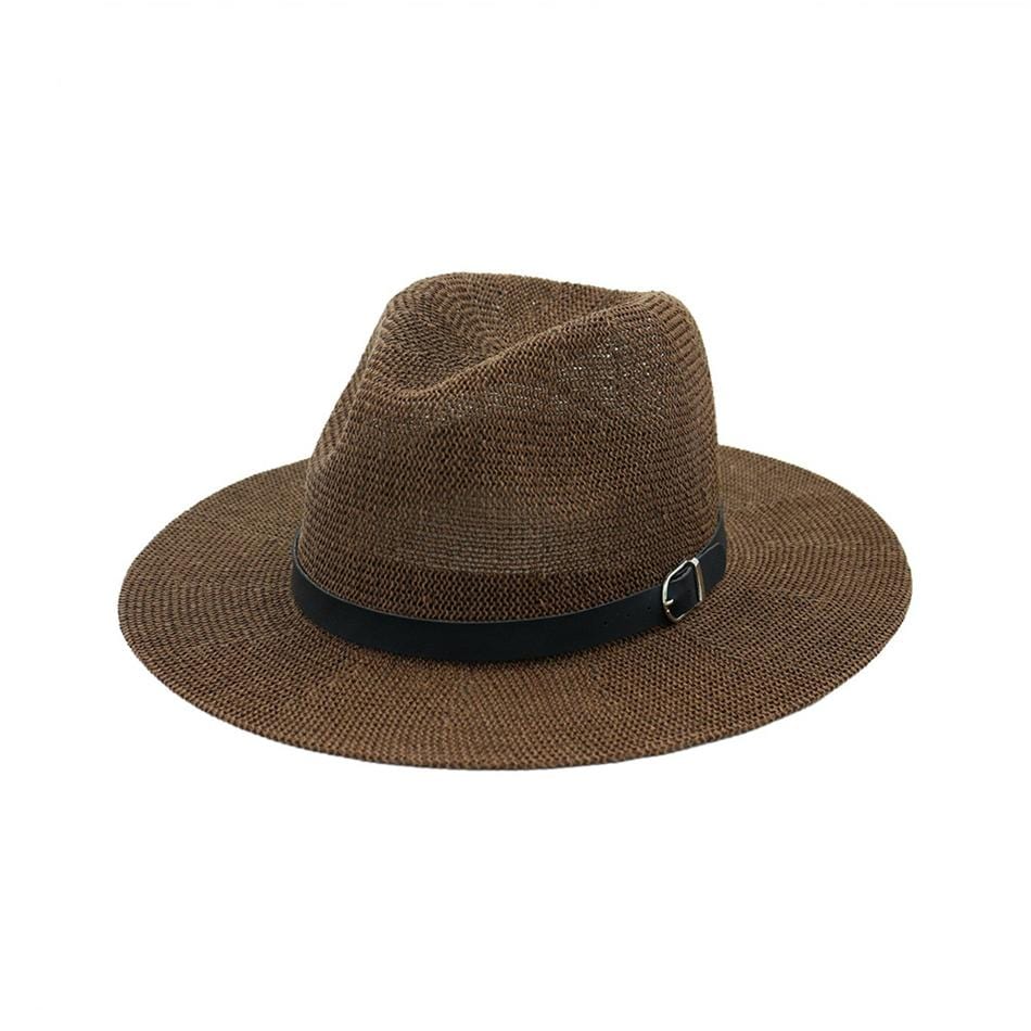 WickedAF Black Belted Panama Hat