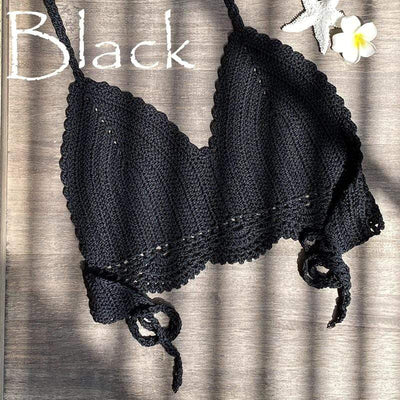 WickedAF Black / S Brunilda Boho Bikini Top